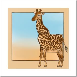 giraffe Posters and Art